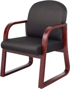 Boss Mahogany Frame Guest Chair Fabric [B9570-BE] -Office Chairs Unlimited Shop boss mahogany frame guest chair fabric b9570 be 29316312432791
