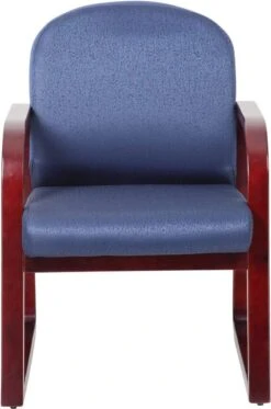 Boss Mahogany Frame Guest Chair Fabric [B9570-BE] -Office Chairs Unlimited Shop boss mahogany frame guest chair fabric b9570 be 31674383138967
