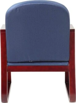 Boss Mahogany Frame Guest Chair Fabric [B9570-BE] -Office Chairs Unlimited Shop boss mahogany frame guest chair fabric b9570 be 31674603765911