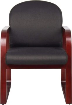 Boss Mahogany Frame Guest Chair Fabric [B9570-BE] -Office Chairs Unlimited Shop boss mahogany frame guest chair fabric b9570 be 31674988331159