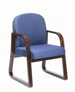 Boss Mahogany Frame Guest Chair Fabric [B9570-BE]