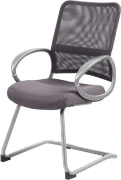 Boss Mesh Back With Pewter Finish Guest Chair [B6419-BE] -Office Chairs Unlimited Shop boss mesh back with pewter finish guest chair b6419 be 31635354484887