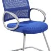 Boss Mesh Back With Pewter Finish Guest Chair [B6419-BE] -Office Chairs Unlimited Shop boss mesh back with pewter finish guest chair b6419 be blue 31690749542551