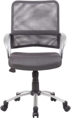 Boss Mesh Back With Pewter Finish Task Chair [B6416] -Office Chairs Unlimited Shop boss mesh back with pewter finish task chair b6416 29370696466583