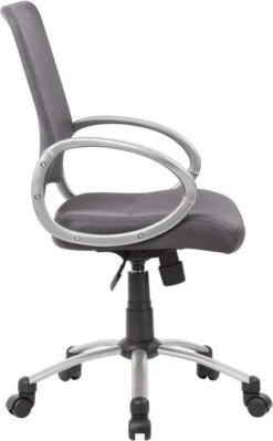 Boss Mesh Back With Pewter Finish Task Chair [B6416] -Office Chairs Unlimited Shop boss mesh back with pewter finish task chair b6416 31518448779415