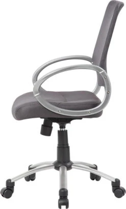 Boss Mesh Back With Pewter Finish Task Chair [B6416] -Office Chairs Unlimited Shop boss mesh back with pewter finish task chair b6416 31557938380951