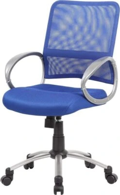 Boss Mesh Back With Pewter Finish Task Chair [B6416] -Office Chairs Unlimited Shop boss mesh back with pewter finish task chair b6416 31646493573271