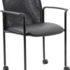 Boss Mesh Guest Chair With Casters, Black [B6909R-CS] -Office Chairs Unlimited Shop boss mesh guest chair with casters black b6909r cs 29375427575959