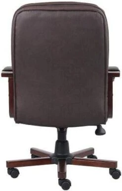 Boss Mid Back Brown Leather Executive Chair [B796] -Office Chairs Unlimited Shop boss mid back brown leather executive chair b796 13691032010892