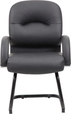 Boss Mid Back Caressoft Guest Chair In Black [B7409] -Office Chairs Unlimited Shop boss mid back caressoft guest chair in black b7409 31528148107415