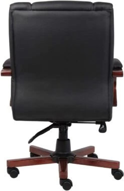 Boss Mid Back Executive Wood Finished Chairs [B8996-C] -Office Chairs Unlimited Shop boss mid back executive wood finished chairs b8996 c 31668443480215