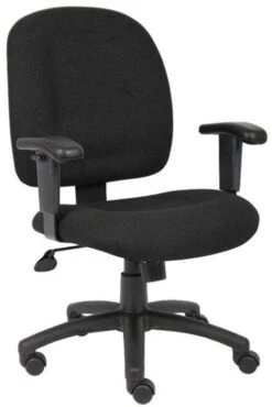 Boss Mid Back Fabric Task Chair [B495-BK]