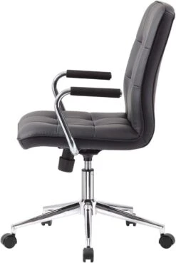 Boss Modern Office Chair With Chrome Arms [B331-BK] -Office Chairs Unlimited Shop boss modern office chair with chrome arms b331 bk 29394617565335