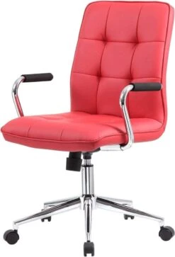 Boss Modern Office Chair With Chrome Arms [B331-BK] -Office Chairs Unlimited Shop boss modern office chair with chrome arms b331 bk 31691210064023