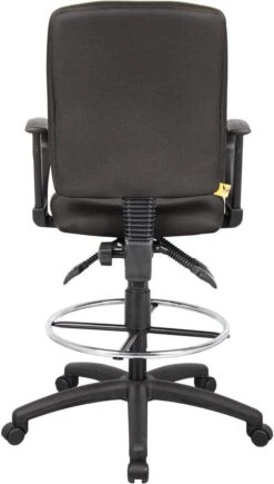Boss Multi-Function Fabric Drafting Stool [B1635-BK] -Office Chairs Unlimited Shop boss multi function fabric drafting stool b1635 bk 29308701081751