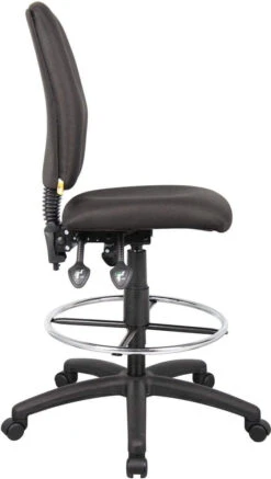 Boss Multi-Function Fabric Drafting Stool [B1635-BK] -Office Chairs Unlimited Shop boss multi function fabric drafting stool b1635 bk 29309021913239