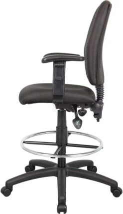 Boss Multi-Function Fabric Drafting Stool [B1635-BK] -Office Chairs Unlimited Shop boss multi function fabric drafting stool b1635 bk 29398476980375