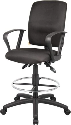 Boss Multi-Function Fabric Drafting Stool [B1635-BK] -Office Chairs Unlimited Shop boss multi function fabric drafting stool b1635 bk 29398841622679