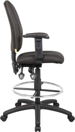 Boss Multi-Function Fabric Drafting Stool [B1635-BK] -Office Chairs Unlimited Shop boss multi function fabric drafting stool b1635 bk 31676660547735