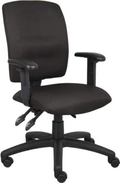 Boss Multi-Function Fabric Task Chair [B3035-BK] -Office Chairs Unlimited Shop boss multi function fabric task chair b3035 bk adjustable arms 31620147904663