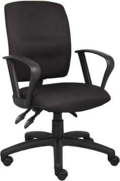 Boss Multi-Function Fabric Task Chair [B3035-BK] -Office Chairs Unlimited Shop boss multi function fabric task chair b3035 bk loop arms 31570762039447