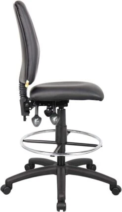 Boss Multi-Function LeatherPlus Drafting Stool [B1645] -Office Chairs Unlimited Shop boss multi function leatherplus drafting stool b1645 29308207595671