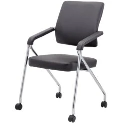 Boss Office Folding Chairs With Casters, 2-Pack [B1800-CP-2] -Office Chairs Unlimited Shop boss office folding chairs with casters b1800 31692102467735