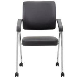 Boss Office Folding Chairs With Casters, 2-Pack [B1800-CP-2] -Office Chairs Unlimited Shop boss office folding chairs with casters b1800 31692143394967