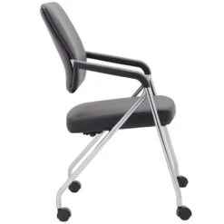 Boss Office Folding Chairs With Casters, 2-Pack [B1800-CP-2] -Office Chairs Unlimited Shop boss office folding chairs with casters b1800 31692143657111
