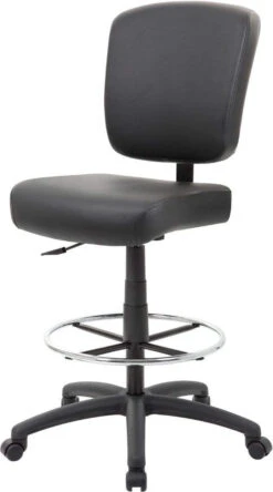 Boss Oversized Drafting Stool [B1680-BK] -Office Chairs Unlimited Shop boss oversized drafting stool b1680 bk 15706679050380