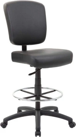 Boss Oversized Drafting Stool [B1680-BK] -Office Chairs Unlimited Shop boss oversized drafting stool b1680 bk 15706679083148