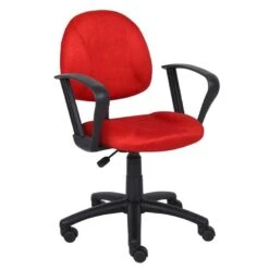 Boss Multi-Color Microfiber Student Task Chair [B325] -Office Chairs Unlimited Shop boss red pink or blue microfiber task chair b325 red rd add fixed loop arms b327 10 29320305246359