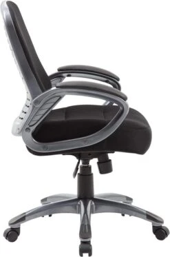 Boss Ribbed High Back Mesh Chair [B6756-BK] -Office Chairs Unlimited Shop boss ribbed high back mesh chair b6756 bk 15706689699980