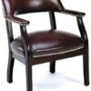 Boss Traditional Captain's Guest Chair [B9540] -Office Chairs Unlimited Shop boss traditional captain s guest chair b9540 oxblood by no casters 31526765854871