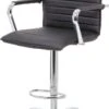 Boss Vinyl Ribbed Drafting Stool [B16533C-BK]