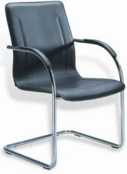 Boss Chrome Frame Vinyl Guest Chair [B9530-4]