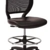 Deluxe Woven Mesh Back Armless Drafting Chair, Black Vinyl Seat [DC51000NV-3] -Office Chairs Unlimited Shop deluxe woven mesh back armless drafting chair black vinyl seat dc51000nv 3 13693032562828