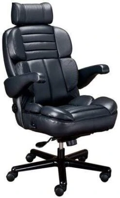 ERA Galaxy Big And Tall Leather Office Chair With Seat Slider [OF-GLXY]