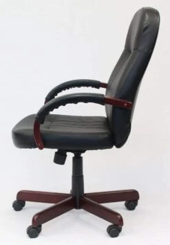 Executive Custom Finish LeatherPlus Office Chair [B8376] -Office Chairs Unlimited Shop executive custom finish leatherplus office chair b8376 31686804734103