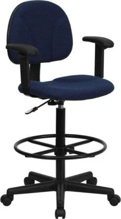 Flash Adjustable Range Drafting Chair [BT-659-BLK-GG] -Office Chairs Unlimited Shop flash adjustable range drafting chair bt 659 blk gg blue add adjustable task arms 31661414318231