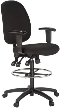 Harwick Ergonomic Adjustable Drafting Chair [6058C-D] -Office Chairs Unlimited Shop harwick ergonomic adjustable drafting chair 6058c d black fabric 6058c d bk standard rolling casters included 13691915239564