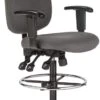 Harwick Ergonomic Adjustable Drafting Chair [6058C-D] -Office Chairs Unlimited Shop harwick ergonomic adjustable drafting chair 6058c d grey fabric 6058c d gy standard rolling casters included 13691915206796