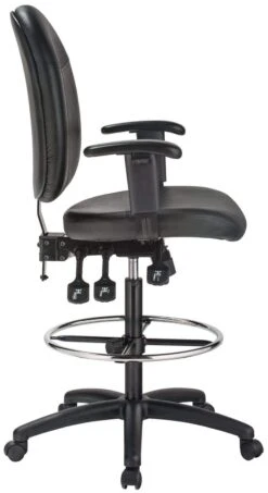Harwick Ergonomic Leather Drafting Chair [6058C-D-L] -Office Chairs Unlimited Shop harwick ergonomic leather drafting chair 6058c d l 13691916386444