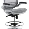 Harwick Evolve All Mesh Heavy Duty Drafting Chair - Platinum Finish [2250D-GY] -Office Chairs Unlimited Shop harwick evolve all mesh heavy duty drafting chair platinum finish 2250d gy 13691922055308