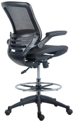 Harwick Evolve Mesh Big And Tall Drafting Chair - Dark Knight Edition [2250D-DRK] -Office Chairs Unlimited Shop harwick evolve mesh big and tall drafting chair dark knight edition 2250d drk 31692583665815