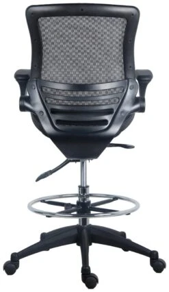 Harwick Evolve Mesh Big And Tall Drafting Chair - Dark Knight Edition [2250D-DRK] -Office Chairs Unlimited Shop harwick evolve mesh big and tall drafting chair dark knight edition 2250d drk 31692583993495