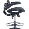 Harwick Evolve Mesh Big And Tall Drafting Chair - Dark Knight Edition [2250D-DRK] -Office Chairs Unlimited Shop harwick evolve mesh big and tall drafting chair dark knight edition 2250d drk black upgraded soft wheel casters included 29671556251799