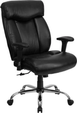 Hercules 400 Lb. Executive Big And Tall Chair [GO-1235-BK-FAB-GG] -Office Chairs Unlimited Shop hercules black fabric big and tall chair go 1235 bk fab gg black leather add height adjustable arms 13806313635980