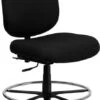 Hercules Black Fabric Big And Tall Drafting Chair [WL-715MG-BK-D-GG]