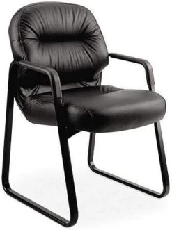 HON Leather Pillow Soft Guest Chair [2093]